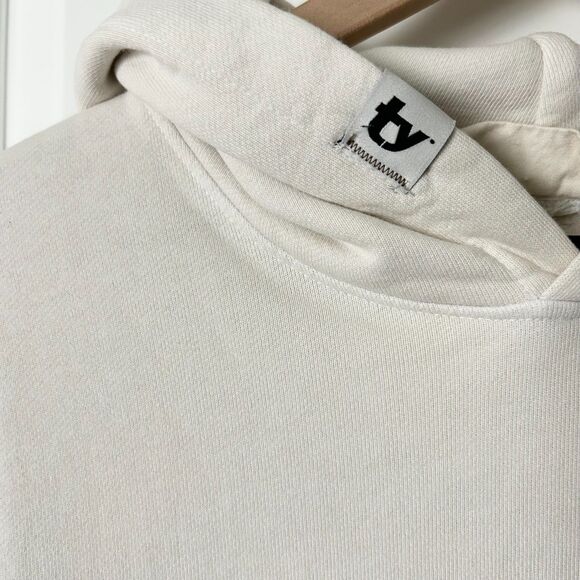 Thirty Years Women's Oversized Hoodie in Cream Size XS - Picture 2 of 4